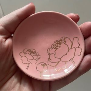 Lucky Feather Small Glass Ring Holder